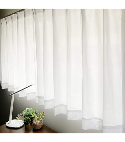 Amazon｜ニトリ 遮熱 ミラー 防汚 レースカーテン ホワイト